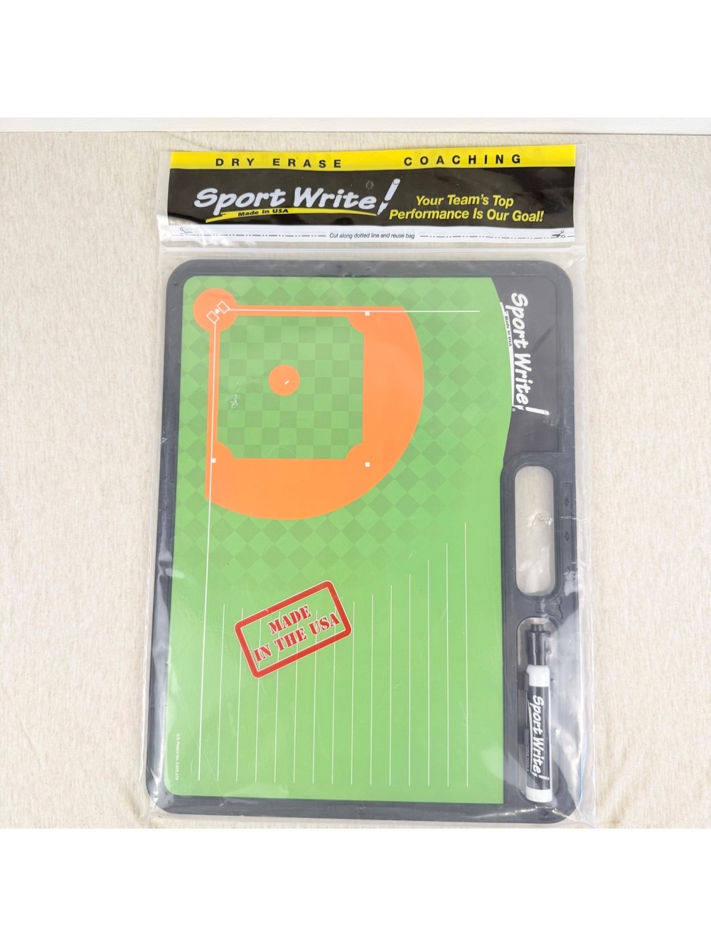 Sport Write Pro Diamond Baseball Softball Dry Erase Board 16.5 w/ Marker